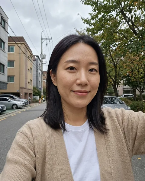 AI 취업사진을 만드는 데 쓴 원본 셀카