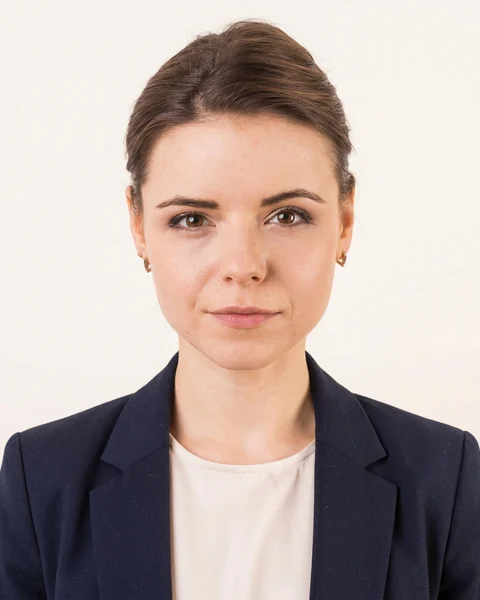 Exemple de photo pro par IA : Beige chaud · costume, coupe femme
