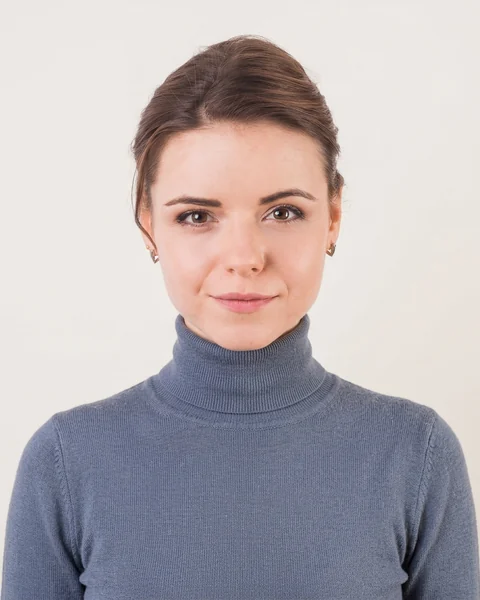 Exemple de photo pro par IA : Beige chaud · maille, coupe femme